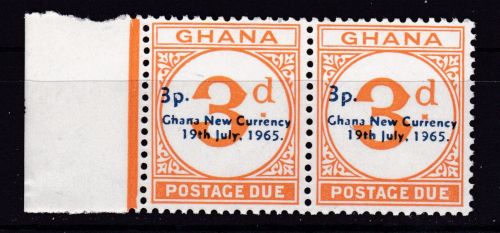 Ghana Porto 13 b postfr./mnh Aufdruck blauschwarz 1965