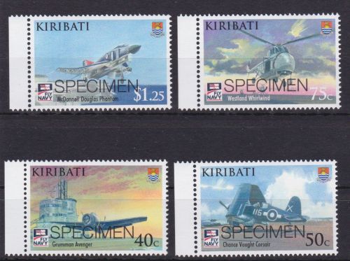 Kiribati 1089/1092 postfr./mnh britische Marineflieger 2009 SPECIMEN