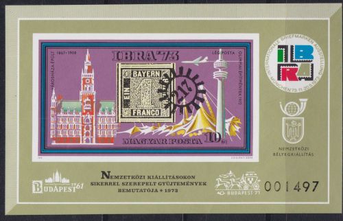 Ungarn Block 44 B I postfr./mnh IBRA 1973