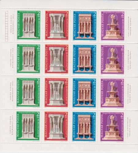 Ungarn 5 x 3060/3063 Kleinbogen postfr./mnh Denkmalschutzjahr CEPT 1975