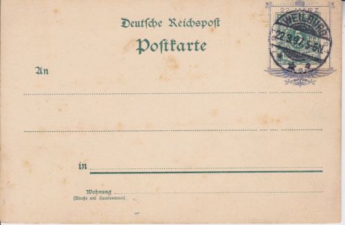 Privat-GA PP 9 100. Geburtstag Kaiser Wilhelm 1897 blau