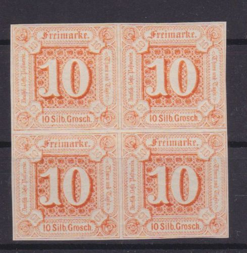Thurn und Taxis 19 postfr. im Viererblock
