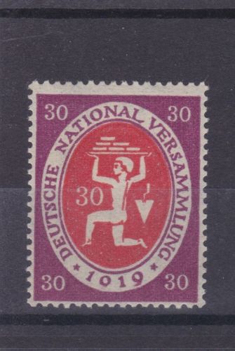 Deutsches Reich 110 PF I postfr. Plattenfehler 1019 statt 1919 Michel 140€