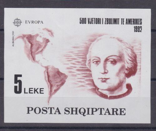 Albanien Block 97 postfr. EUROPA CEPT Kolumbus 1991