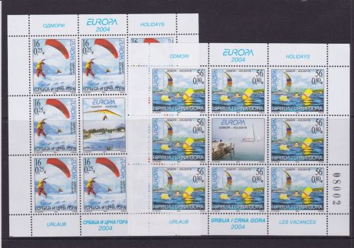 Jugoslawien 3196/3197 postfr. EUROPA CEPT 2004