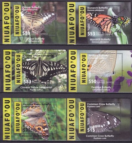 Niuafo´ou Block 56/61 postfr./mnh Schmetterling butterfly 2015 Michel 395 €