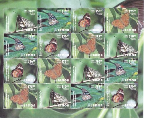 Samoa 1259/1262 postfr./mnh Schmetterling butterfly 2015 Michel 480 €