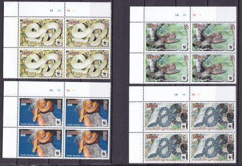 Samoa 1222/1225 postfr./mnh Boa WWF 2015
