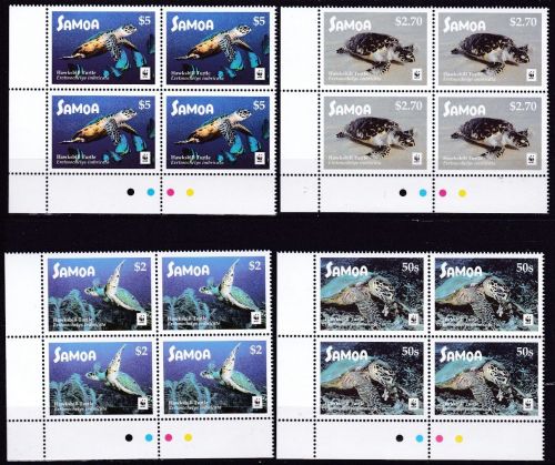 Samoa 1356/1359 postfr./mnh Schildkröten turtles WWF 2016
