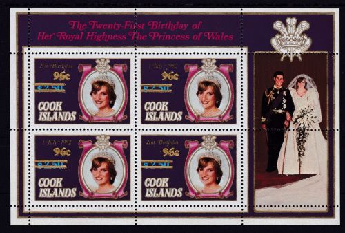 Cook 910/911 postfr./mnh Lady Diana 1983
