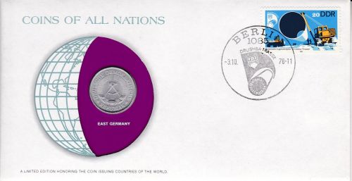 Numisbrief Coins of all Nations DDR 1 Mark 1978
