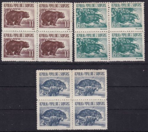 Albanien 627/629 postfr./mnh Tiere animals 1962