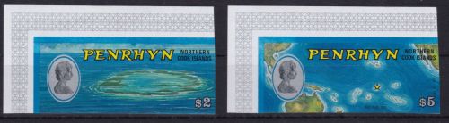 Penrhyn 64/65 postfr./mnh Fische 1975 ungez.IMPERF.