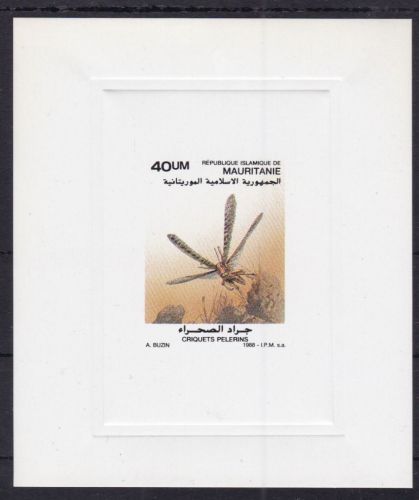 Mauretanien 953 postfr./mnh Tiere animals Heuschrecke 1988 PROOF