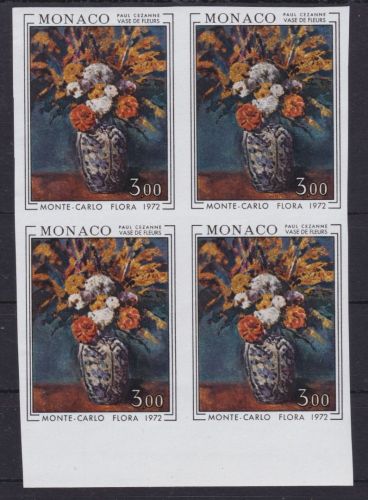 Monaco Yvert 886 postfr./mnh Blumen flowers 1972 ungez.IMPERF.