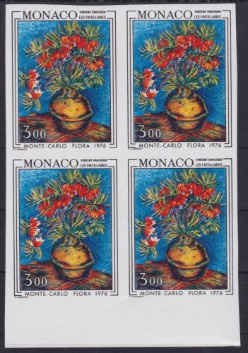 Monaco Yvert 1056 postfr./mnh Blumen flowers 1976 ungez.IMPERF.