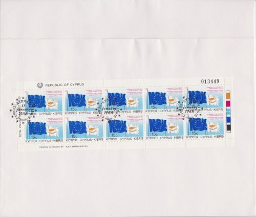 Zypern 693/694 Kleinbogen FDC EUROPA CEPT 1988