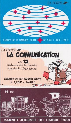 Frankreich 3 gest. Markenheftchen 1988