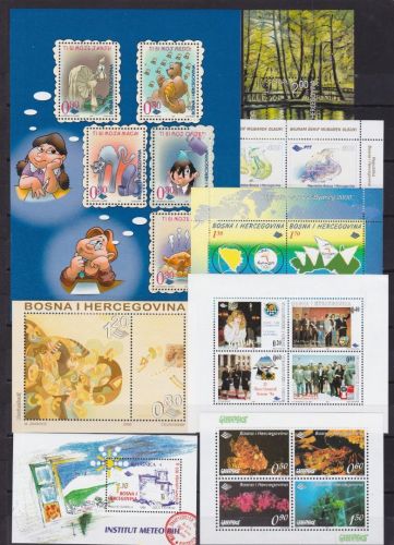 Bosnien und Herzegowina Block 2 + 6/12 postfr. 1995/2001