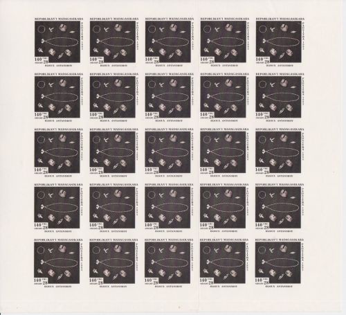 Madagaskar 1665 B postfr./mnh antike Schmuck 1994 ungez.IMPERF.