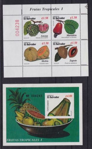 Blumen, Pflanzen und Pilze 33 postfr. Blöcke aus aller Welt