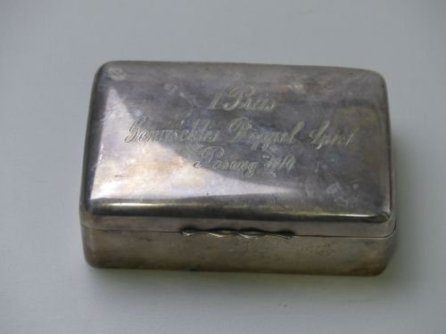 1. Preis Gemischtes Doppel Spiel Pasing 1914 versilberte Dose