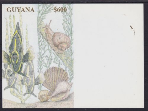 Guyana Block 389 postfr./mnh Tiere animals 1994 GOLD PROOF