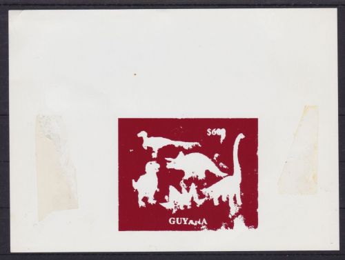 Guyana Block 343 postfr./mnh Dinosuarier Dinosaurs GOLD PROOF
