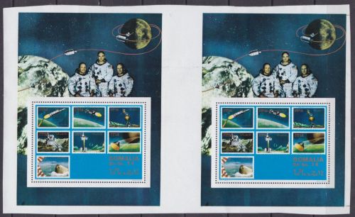 Somalia Block I postfr./mnh Weltraum space 1970 PROOF