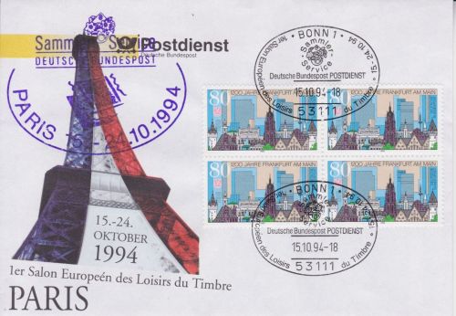 Messebrief Nr. 2 Paris Salon Europeen 1994 mit CACHET