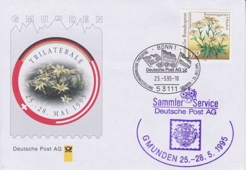 Messebrief Nr. 8 Gmunden Trilaterale 1995 mit CACHET