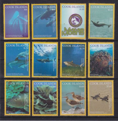Cook 2093/2104 postfr./mnh Meerestiere 2016
