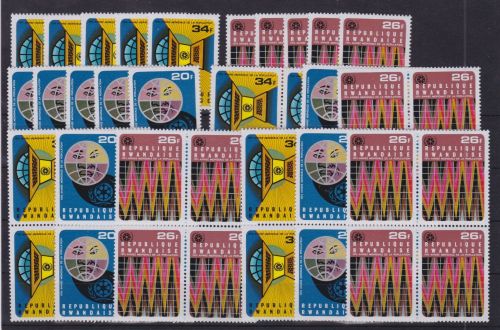 Ruanda 15 x 721/723 postfr./mnh Weltbevölkerungsjahr 1975