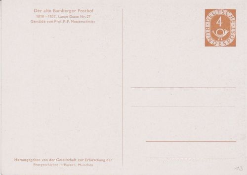 Bund PP 2 ungelaufen "Der alte Bamberger Posthof"