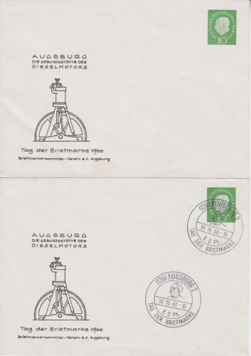 Bund PU 14 ungest./gest. Dieselmotor Augsburg 1960