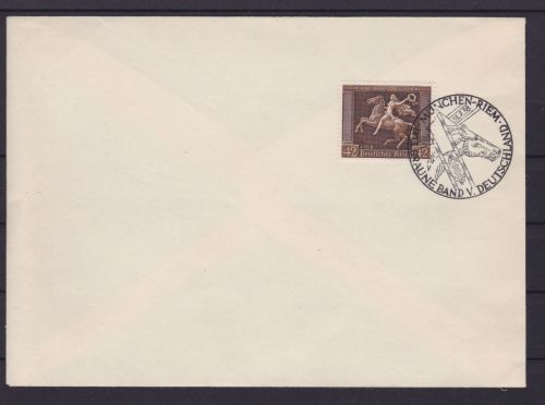 Deutsches Reich 671 auf Brief Das Braune Band 1938