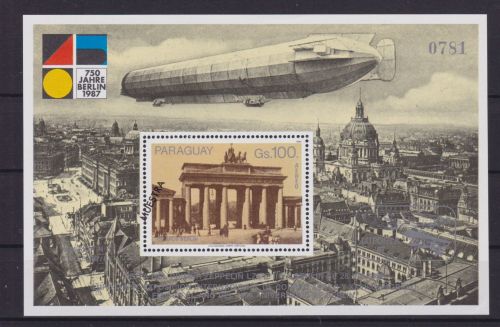 Paraguay Block 450 postfr./mnh Zeppelin MUESTRA