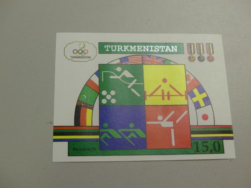 Turkmenistan 100 x Block 2 postfr./mnh Olympia Olympics 1992 Michel 600 €