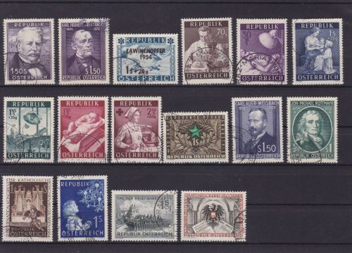 Österreich Jahrgang 1954 gest. komplett