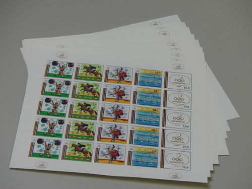 Turkmenistan 50 x 15/19 postfr./mnh Olympia Olympics 1992 IMPERF.