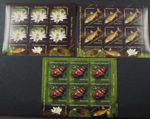 Rumänien 6334/6336 KB postfr./mnh Fische Blumen Muscheln 2008