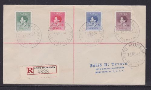 Papua R-Brief Port Moresby - New York 1937