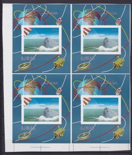 Ajman Block 74 postfr./mnh Apollo Space 1968 PROOF