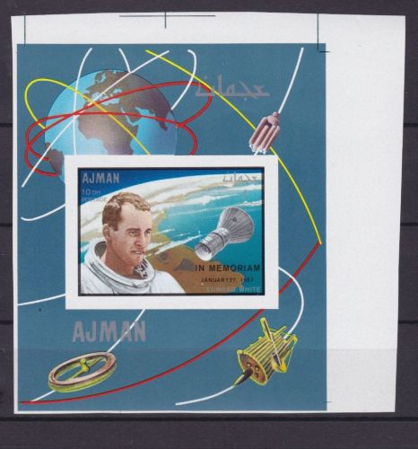 Ajman Block 142 postfr./mnh Apollo Space 1969 PROOF