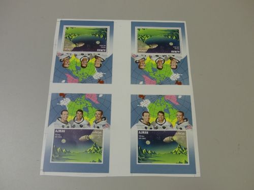 Ajman Block 67 A+B postfr./mnh Apollo Space 1968 PROOF