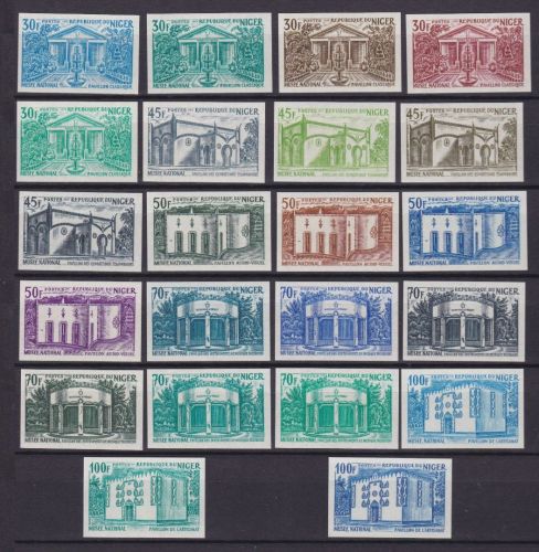 Niger 234/238 postfr./mnh Nationalmuseum 1970 22 PROOFS