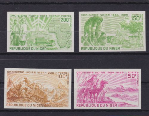 Niger 229/232 postfr./mnh Expedition durch Afrika 1969 4 PROOFS