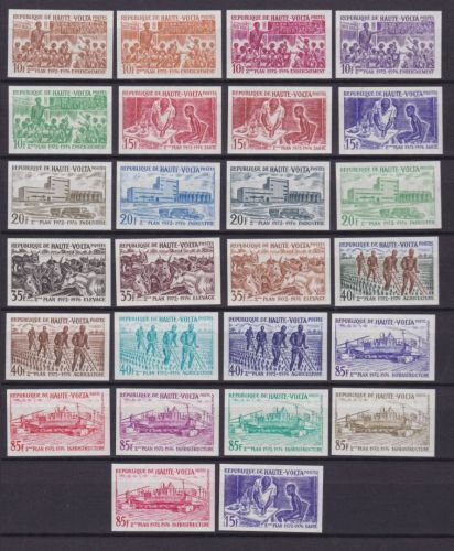Obervolta 377/382 postfr./mnh Entwicklungsplan 1972 26 PROOF