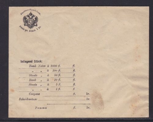 Österreich Geldbriefumschlag # 8a 1890