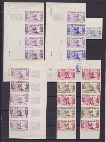 Dahomey 180 postfr./mnh Freimarken Fischer 1961 PROOF